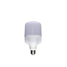 Λάμπα E27 led 30W ψυχρό λευκό φως 6000K 14,6cm x 8cm με κάλυμμα υψηλής φωτεινότητας 3100lumen 220° 85V-265V AC