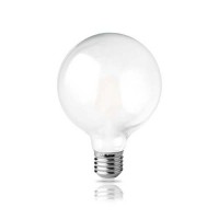 Λάμπα led 11W (11 watt) γλόμπος (globe) 2800K θερμό λευκό φως Φ95 (G95) ματ γυαλί Ε27 Filament Edison ευρείας δέσμης 360° 1100lumen 230V