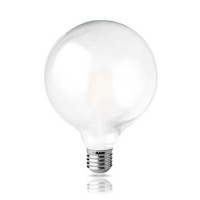 Λάμπα led 12W (12 watt) γλόμπος (globe) 2800K θερμό λευκό φως Φ125 (G125) ματ γυαλί Ε27 Filament Edison ευρείας δέσμης 360° 1200lumen 230V