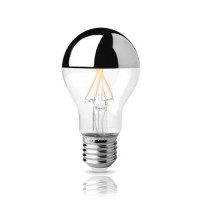 Λάμπα led ντιμαριζόμενη (dimmable) 9W ανεστραμμένου καθρέφτη A60 2800K θερμό λευκό φως filament edison Ε27 180° δέσμης 650lumen 230V