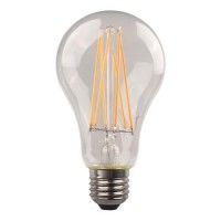 Λάμπα led κοινή (αχλάδι) 7W 4000K ενδιάμεσο φυσικό λευκό φως διάφανο γυαλί Ε27 Α60 filament edison crossed ευρείας δέσμης 360° 806lumen 220V