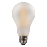 Λάμπα led κοινή (αχλάδι) 4,5W 3000K θερμό λευκό φως ματ (γαλακτούχο) γυαλί Ε27 Α60 filament edison crossed ευρείας δέσμης 360° 480lumen 220V