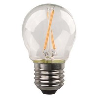 Λάμπα led σφαιρική (μπαλάκι) E27 4,5W 4000K ενδιάμεσο λευκό φως διάφανο γυαλί G45 filament edison crossed 360° 480lumen 220V