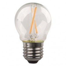 Λάμπα led σφαιρική (μπαλάκι) E27 4,5W 4000K ενδιάμεσο λευκό φως διάφανο γυαλί G45 filament edison crossed 360° 480lumen 220V