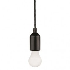Φωτιστικό led λάμπα 1W μπαταρίας 3 x AAA 4000Κ ενδιάμεσο λευκό φως κρεμαστό μαύρο ντουί με 1 μέτρο καλώδιο pull light 50lumens