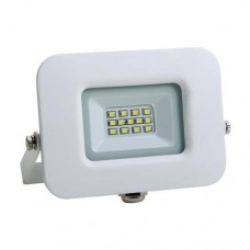 Προβολέας led 10W smd ενδιάμεσο λευκό φώς 4000Κ extra slim 12,7cm x 11,3cm τύπου tablet αλουμινίου λευκό σώμα στεγανός αδιάβροχος IP65 950lumens