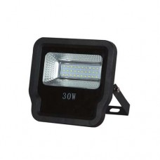Προβολέας led 30W smd θερμό λευκό φώς 3000Κ τάση από 85V έως 265V αλουμινίου χρώματος μαύρο 16,6cm x 16cm στεγανός αδιάβροχος IP65 2850lumens