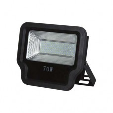 Προβολέας led 70W smd θερμό λευκό φώς 3000Κ τάση από 85V έως 265V αλουμινίου χρώματος μαύρο 22,5cm x 19cm στεγανός αδιάβροχος IP65 6650lumens