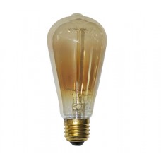 ΛΑΜΠΑ EDISON ΑΒΟΚΑΝΤΟ 40W ΝΤΙΜΑΡΙΖΟΜΕΝΗ (DIMMABLE) ΔΙΑΚΟΣΜΗΤΙΚΗ ΝΗΜΑΤΟΣ ST64 ΠΑΛΙΟΥ ΤΥΠΟΥ E27 230V