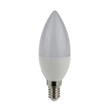 Λάμπα led 5W E14 ψυχρό λευκό φως 6500Κ κερί (κεράκι) smd minion c37 380 lumen
