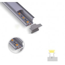 ΠΡΟΦΙΛ ΑΛΟΥΜΙΝΙΟΥ 2 ΜΕΤΡΩΝ (ΚΑΝΑΛΙ) SLIM ΓΙΑ LED ΤΑΙΝΙΕΣ ΔΙΑΣΤΑΣΗΣ 7mm ΕΠΙΤΟΙΧΟ (ΕΞΩΤΕΡΙΚΟ) ΜΟΝΟ 45°
