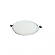 ΦΩΤΙΣΤΙΚΟ LED PANEL SLIM 16W Φ14,5cm ΕΝΔΙΑΜΕΣΟ ΛΕΥΚΟ ΦΩΣ 4000Κ ΧΩΝΕΥΤΟ ΣΤΡΟΓΓΥΛΟ ΛΕΥΚΟ ΣΤΕΦΑΝΙ ΜΕ ΕΝΣΩΜΑΤΩΜΕΝΟ ΤΡΟΦΟΔΟΤΙΚΟ  