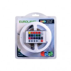 LED ΤΑΙΝΙΑ 3 ΜΕΤΡΩΝ ΣΕΤ ΕΤΟΙΜΗ (ΜΕ ΤΡΟΦΟΔΟΤΙΚΟ - CONTROL) 12V DC 10W RGB (ΠΟΛΥΧΡΩΜΟ) IP20 ΜΗ ΣΤΕΓΑΝΗ ΕΥΚΑΜΠΤΗ ΑΥΤΟΚΟΛΛΗΤΗ