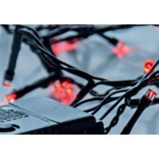 LED ΧΡΙΣΤΟΥΓΕΝΝΙΑΤΙΚΑ ΛΑΜΠΑΚΙΑ 140 TEM ΚΟΚΚΙΝΑ ΣΕ ΣΕΙΡΑ ΜΕ ΠΡΟΓΡΑΜΜΑ ΚΑΙ ΜΕΤΑΣΧΗΜΑΤΙΣΤΗ ΠΡΑΣΙΝΟ ΚΑΛΩΔΙΟ