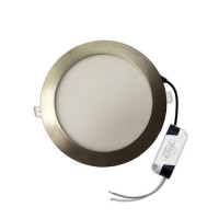 ΦΩΤΙΣΤΙΚΟ LED PANEL 24W (24WATT) ΨΥΧΡΟ ΛΕΥΚΟ ΦΩΣ 6000K 30cm ΧΩΝΕΥΤΟ ΨΕΥΔΟΡΟΦΗΣ ΑΛΟΥΜΙΝΙΟΥ ΣΤΡΟΓΓΥΛΟ ΝΙΚΕΛ ΜΑΤ (ΣΑΤΙΝΕ) ΣΤΕΦΑΝΙ 1920lumens