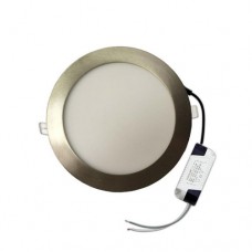 ΦΩΤΙΣΤΙΚΟ LED PANEL 18W (18WATT) ΕΝΔΙΑΜΕΣΟ ΛΕΥΚΟ ΦΩΣ 4000K 22cm ΧΩΝΕΥΤΟ ΨΕΥΔΟΡΟΦΗΣ ΑΛΟΥΜΙΝΙΟΥ ΣΤΡΟΓΓΥΛΟ ΝΙΚΕΛ ΜΑΤ (ΣΑΤΙΝΕ) ΣΤΕΦΑΝΙ 1350lumens 