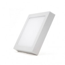 Led panel φωτιστικό 24W (24 watt) οροφής επίτοιχο εξωτερικό 6500Κ ψυχρό λευκό φως τετράγωνο λευκό στεφάνι 22,5x22,5cm (225x225mm) 2160lumen