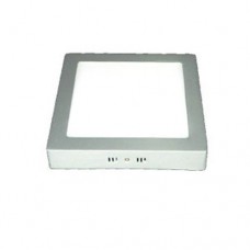ΦΩΤΙΣΤΙΚΟ LED PANEL 20W (20WATT) ΕΝΔΙΑΜΕΣΟ ΛΕΥΚΟ ΦΩΣ 4000Κ ΕΠΙΤΟΙΧΟ (ΕΞΩΤΕΡΙΚΟ) ΑΛΟΥΜΙΝΙΟΥ Φ22X22cm ΤΕΤΡΑΓΩΝΟ ΓΚΡΙ (SILVER MAT) ΣΤΕΦΑΝΙ 1700lumens