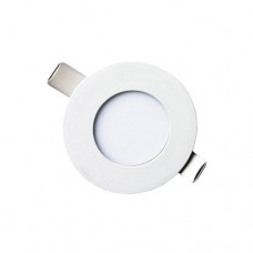 ΣΠΟΤ LED PANEL 3W (ΣΠΟΤΑΚΙ) ΧΩΝΕΥΤΟ ΨΕΥΔΟΡΟΦΗΣ ΣΤΡΟΓΓΥΛΟ Φ85 SLIM ΛΕΥΚΟ ΠΛΑΙΣΙΟ ΛΕΥΚΟ ΦΩΣ 4000Κ 