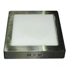 ΦΩΤΙΣΤΙΚΟ LED PANEL 24W (24WATT) ΕΝΔΙΑΜΕΣΟ ΛΕΥΚΟ ΦΩΣ 4000Κ ΕΠΙΤΟΙΧΟ (ΕΞΩΤΕΡΙΚΟ) ΑΛΟΥΜΙΝΙΟΥ 30Χ30cm ΤΕΤΡΑΓΩΝΟ ΝΙΚΕΛ ΜΑΤ (ΣΑΤΙΝΕ) ΣΤΕΦΑΝΙ 1800lumens