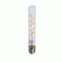 Λάμπα led filament edison σωληνωτή με σπιραλ (spiral) σχέδιο 6W Ε27 18cm 2700K θερμό λευκό φως T30 ευρείας δέσμης 360° 540lumen 230V