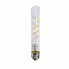 Λάμπα led filament edison σωληνωτή με σπιραλ (spiral) σχέδιο 6W Ε27 18cm 2700K θερμό λευκό φως T30 ευρείας δέσμης 360° 540lumen 230V