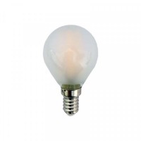 Λάμπα led filament edison σφαιρική (μπαλάκι) 6W Ε14 ματ 2800K θερμό λευκό φως ευρείας δέσμης 360° 520lumen 230V