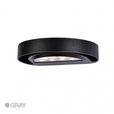 Φωτιστικό led 14W εξωτερικού χώρου απλίκα τοίχου θερμό λευκό φως 3000Κ αλουμινίου γκρί αρχιτεκτονικού στυλ στεγανό IP54 21 Χ 17,9cm 840lumen