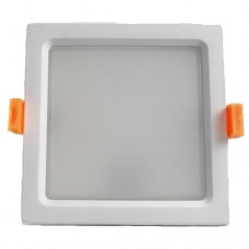 Φωτιστικό led panel 35W χωνευτό ψευδοροφής τετράγωνο 23x23cm ενδιάμεσο φυσικό λευκό φως 4000Κ λευκό στεφάνι υψηλής φωτεινότητας 3000lumen
