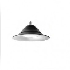 Φωτιστικό led καμπάνα 30W με ντουί E27 ενδιάμεσο ουδέτερο λευκό φώς 4000Κ με γκρί ασημί σκιάδα Φ30cm 220V 3000lumen