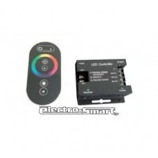 ΑΣΥΡΜΑΤΟ DIMMER - CONTROLLER ΜΕ ΤΗΛΕΧΕΙΡΙΣΤΗΡΙΟ ΑΦΗΣ 216W 12V DC ΓΙΑ LED ΤΑΙΝΙΑ RGB (ΕΝΑΛΛΑΓΗΣ ΧΡΩΜΑΤΩΝ) 