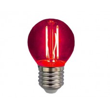 ΛΑΜΠΑ LED ΔΙΑΚΟΣΜΗΤΙΚΗ FILAMENT 3W (ΑΠΟΔΟΣΗ 30W) ΣΦΑΙΡΙΚΗ (ΜΠΑΛΑΚΙ) ΔΙΑΦΑΝΗ Ε27 ΚΟΚΚΙΝΟ ΦΩΣ