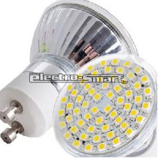 ΛΑΜΠΕΣ LED SMD (ΜΕΓΑΛΥΤΕΡΗ ΔΕΣΜΗ ΦΩΤΟΣ) GU10 220-240V (ΘΕΡΜΟ-ΨΥΧΡΟ)
