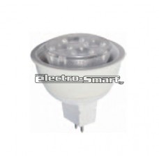 ΛΑΜΠΑ LED MR16 ΙΣΧΥΟΣ 4Χ1W (4W) ΑΠΟΔΟΣΗ 40W 36° 12V AC/DC ΨΥΧΡΟ ΛΕΥΚΟ 6500Κ